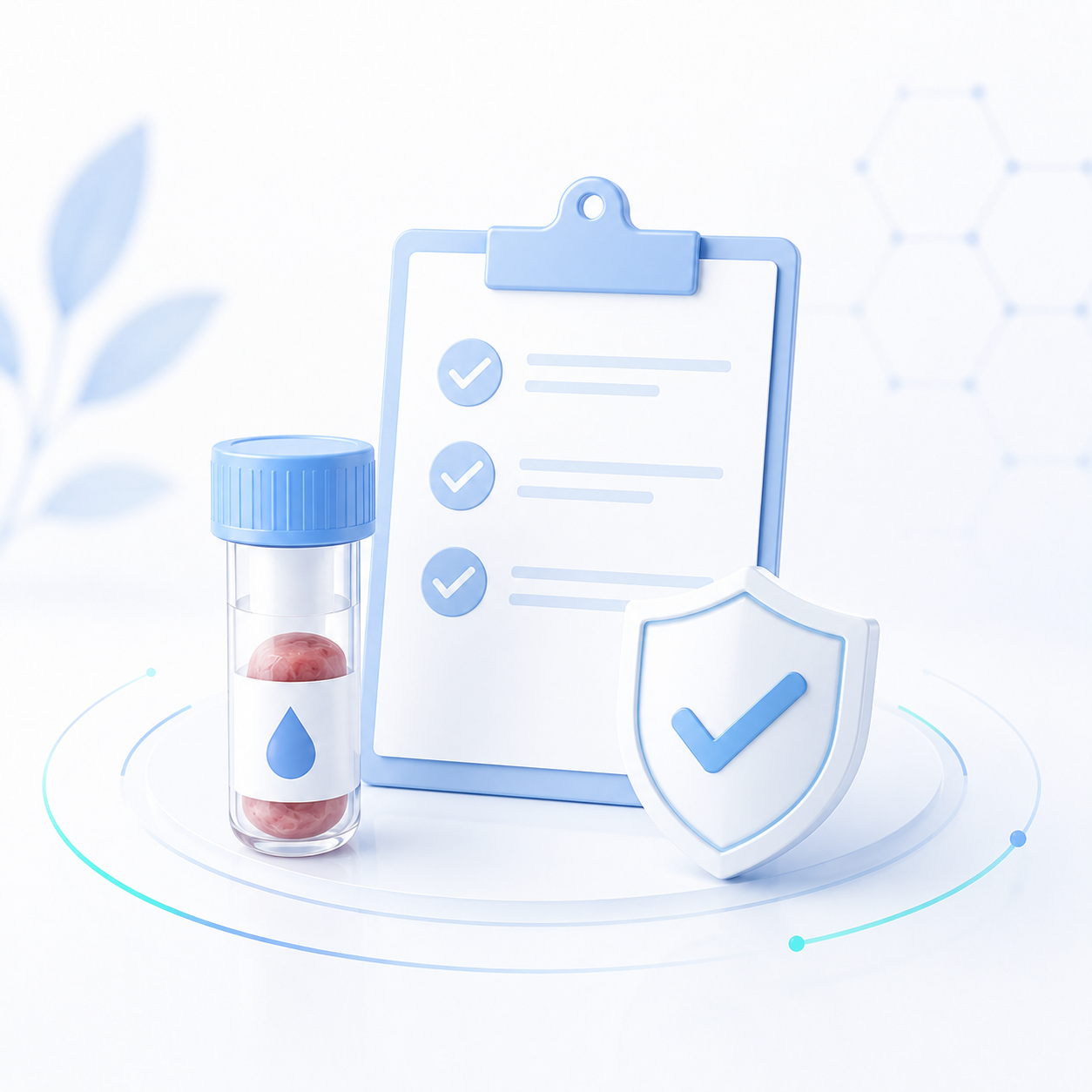 Illustration representing carrying a doctor prescription or medical document.