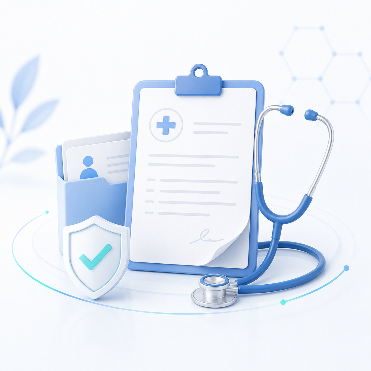 Illustration representing biopsy-related reports and sample handling confirmation.